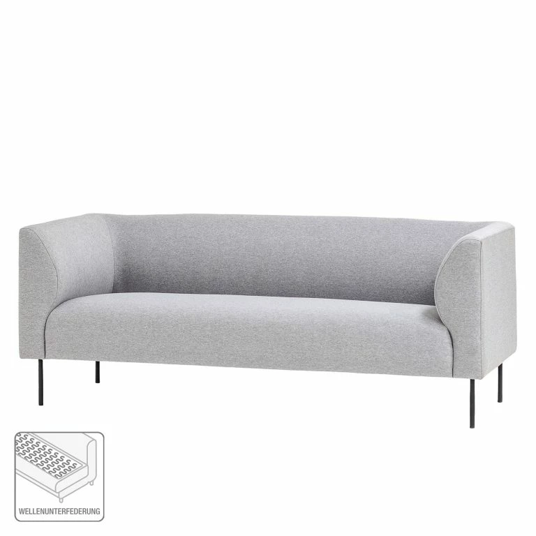 Loftscape Fredriks Canapé Kolkki (3 Places) – Tissu – Gris Clair