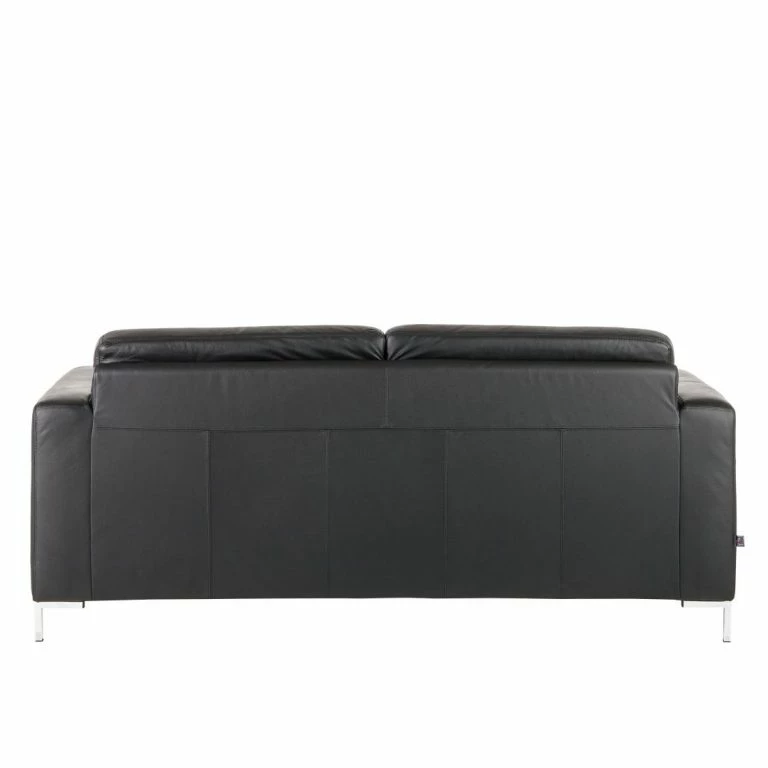 Loftscape Fredriks Canapé Lampone (3 Places) – Cuir Véritable – Noir