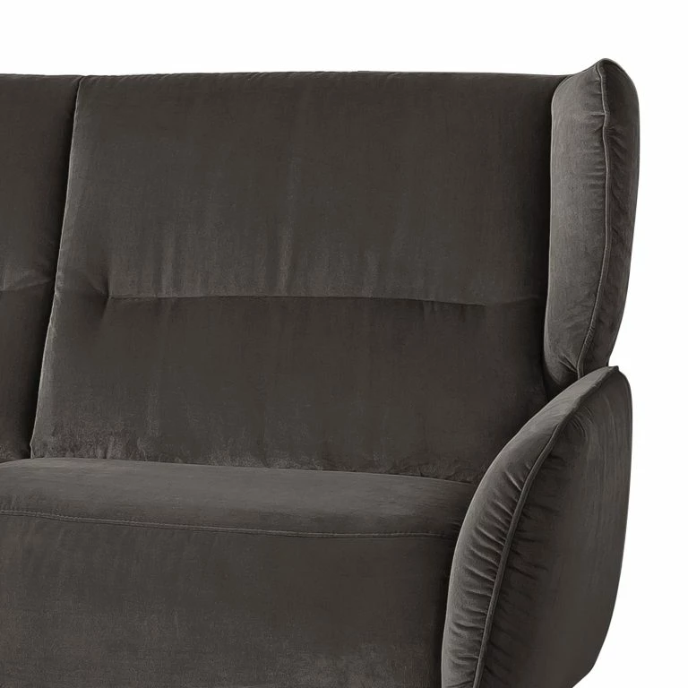 Loftscape Fredriks Canapé Lehi (3 Places) – Velours – Marron Foncé