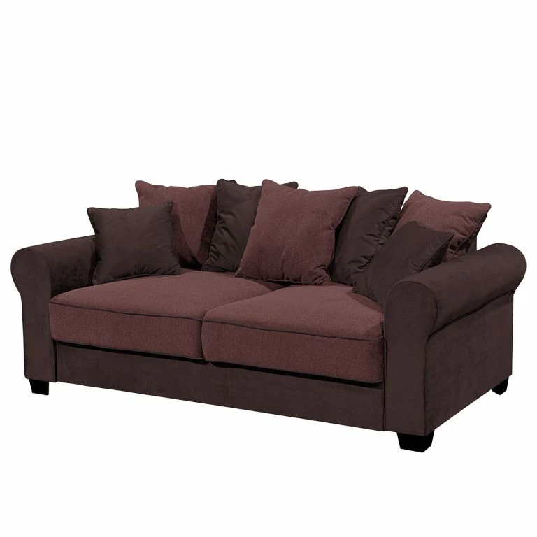 loftscape Fredriks Canapé Marcola (2 places) – Tissu microfibre – Microfibre Salvo: Aubergine