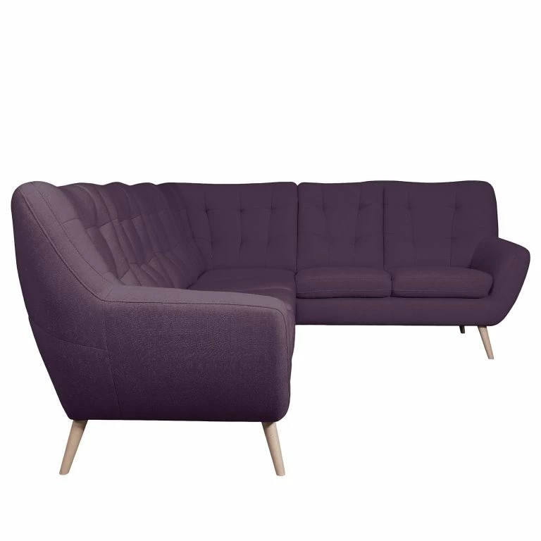 Loftscape Fredriks Canapé Panoramique Sawston II – Microfibre – Bleu Marine – Alignement à Droite