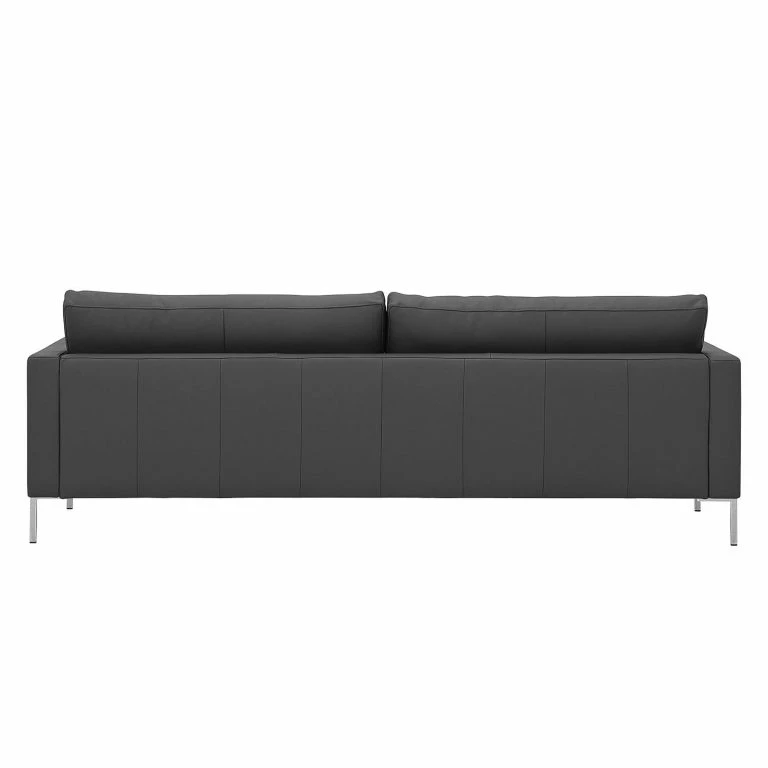 Loftscape Fredriks Canapé Portobello (3 Places) – Cuir Véritable – Cuir Véritable Gad : Anthracite – Angulaire