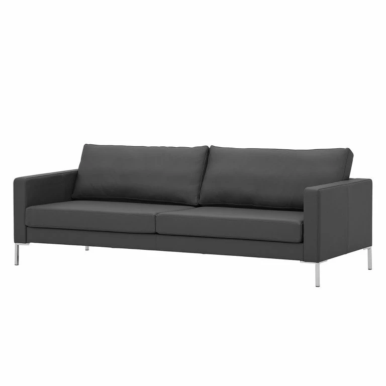 loftscape Fredriks Canapé Portobello (3 places) – Cuir véritable – Cuir véritable Gad : Anthracite – Angulaire