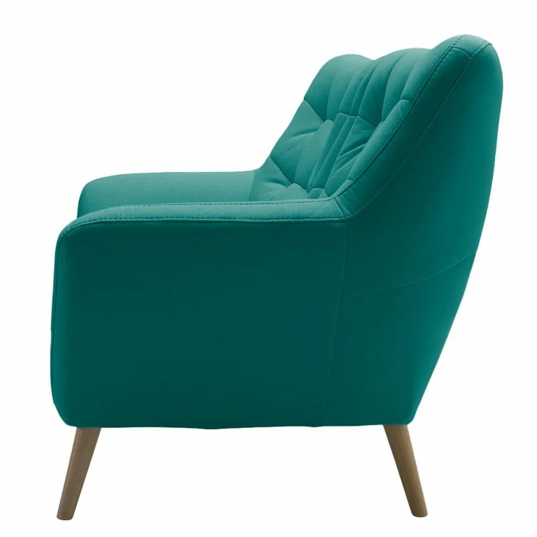 Loftscape Fredriks Canapé Sawston I (2 Places) – Velours – Bleu Pétrole