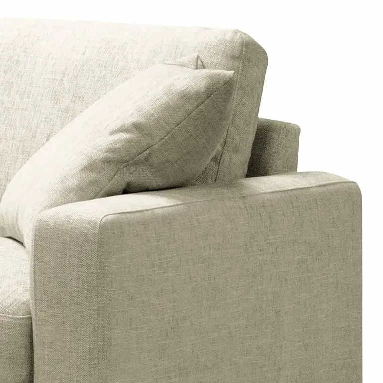 Loftscape Fredriks Canapé XL Circle – Tissage à Plat – Tissu Vega: Cappuccino