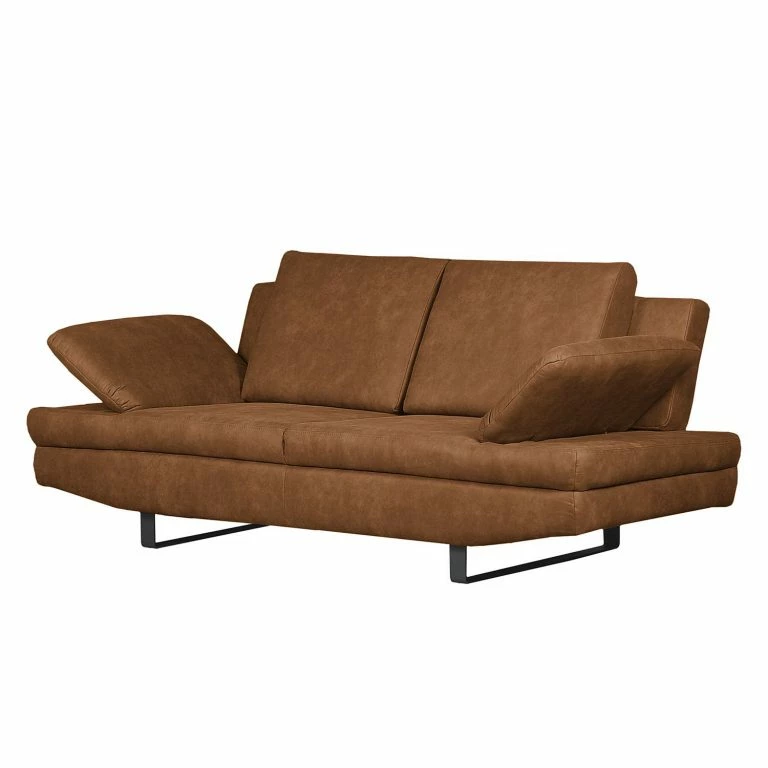 Loftscape Fredriks Canapé Yovanna (2 Places) – Aspect Cuir Vieilli – Cognac