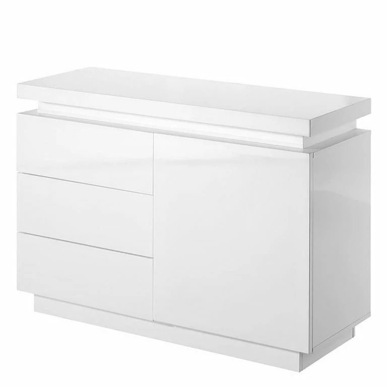 Loftscape Fredriks Commode Emblaze II – Avec éclairage – Blanc Brillant