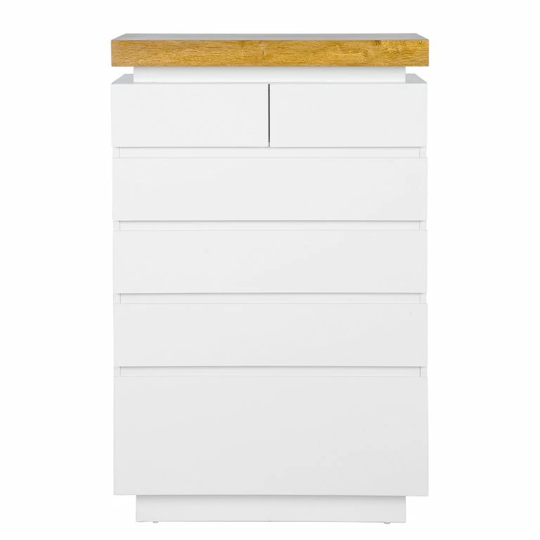Loftscape Fredriks Commode Namona II – Éclairage Inclus – Imitation Chêne / Blanc