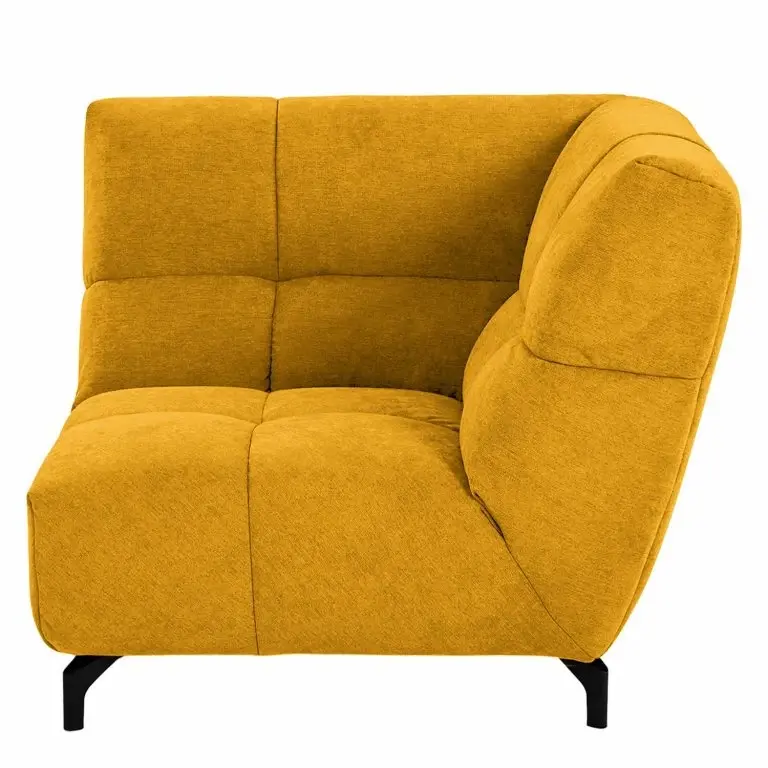 Loftscape Fredriks Élément D’angle Bellmore – Microfibre – Jaune Moutarde