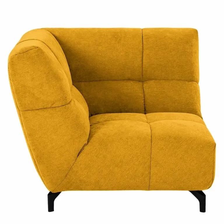 Loftscape Fredriks Élément D’angle Bellmore – Microfibre – Jaune Moutarde
