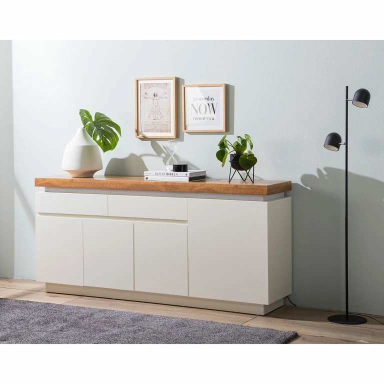 Loftscape Fredriks Enfilade Namona II – Éclairage Inclus – Imitation Chêne / Blanc