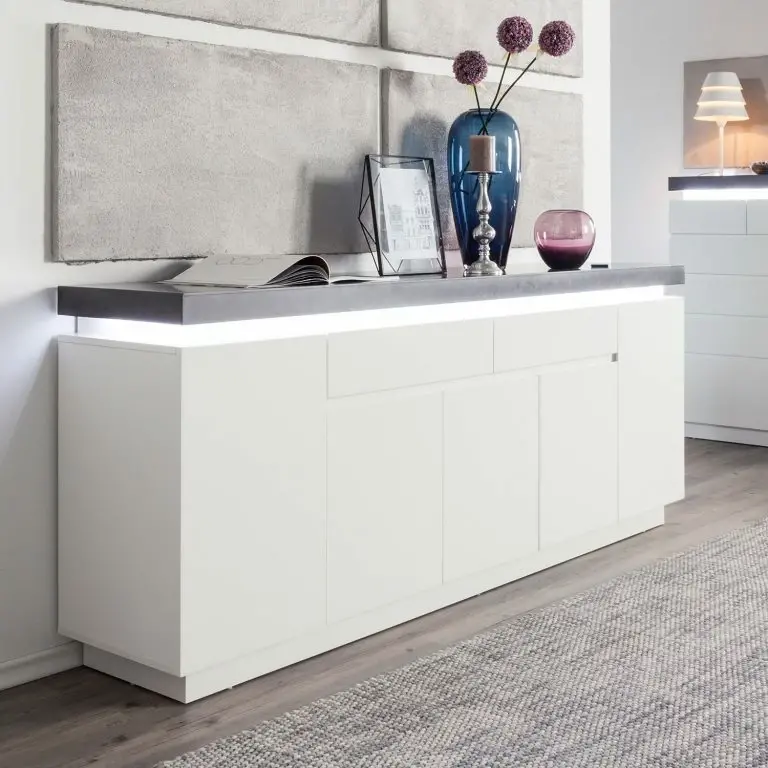 Loftscape Fredriks Enfilade Namona III – Éclairage Inclus – Imitation Béton / Blanc