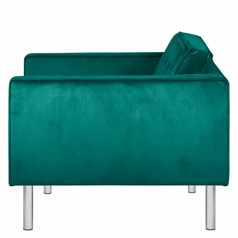 Loftscape Fredriks Fauteuil Chelsea III – Microfibre – Tissu Tond : Pétrole – Cylindre