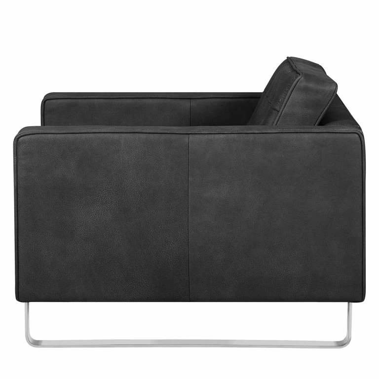Loftscape Fredriks Fauteuil Chelsea IV – Cuir – Cuir Véritable Custo : Noir – Luge