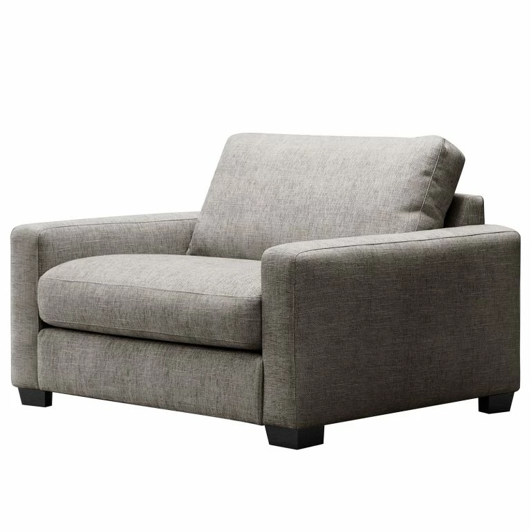 loftscape Fredriks Fauteuil Circle – Tissage à plat – Tissu Vega: Sablé gris