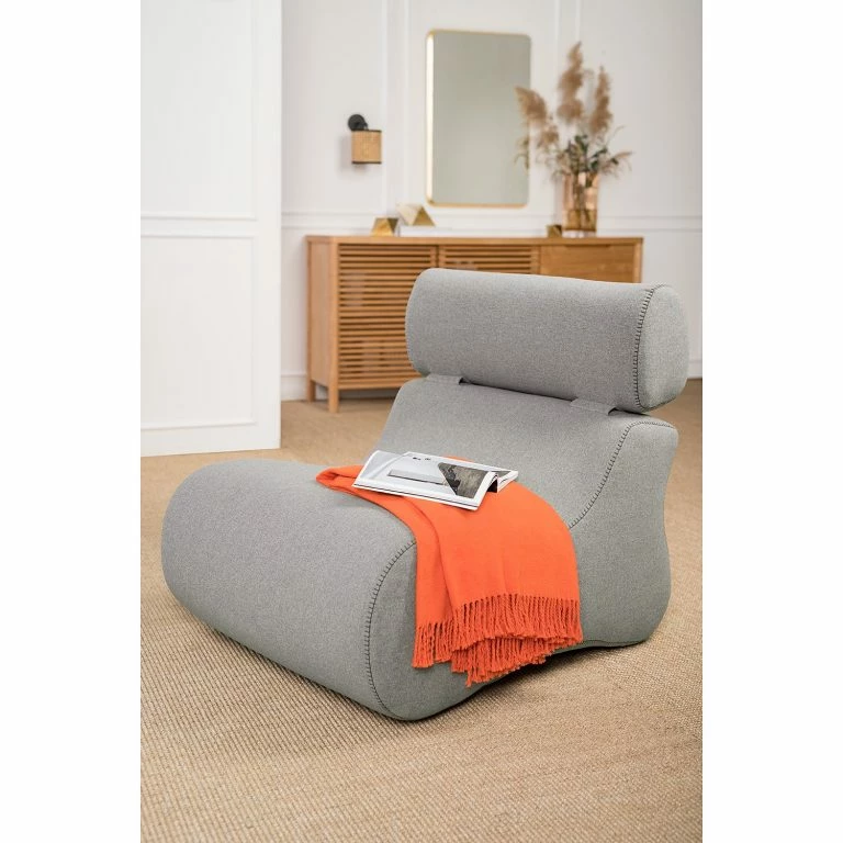 Loftscape Fredriks Fauteuil Coppull Tissu – Gris Clair