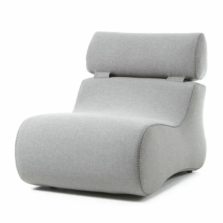 loftscape Fredriks Fauteuil Coppull Tissu – Gris clair