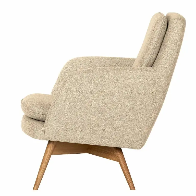 Loftscape Fredriks Fauteuil Farnay – Tissu – Tissu Sogol: Beige