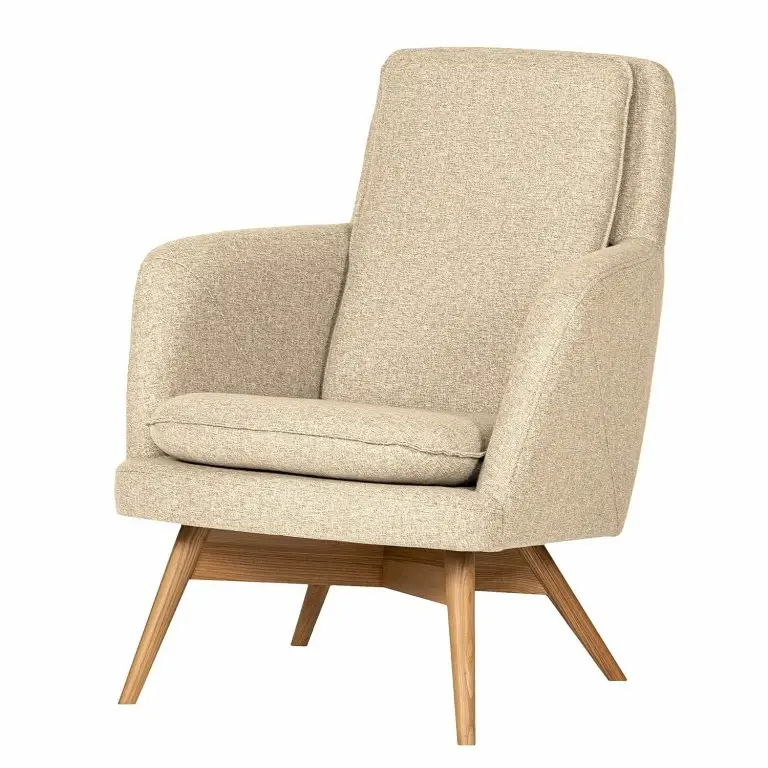 loftscape Fredriks Fauteuil Farnay – Tissu – Tissu Sogol: Beige