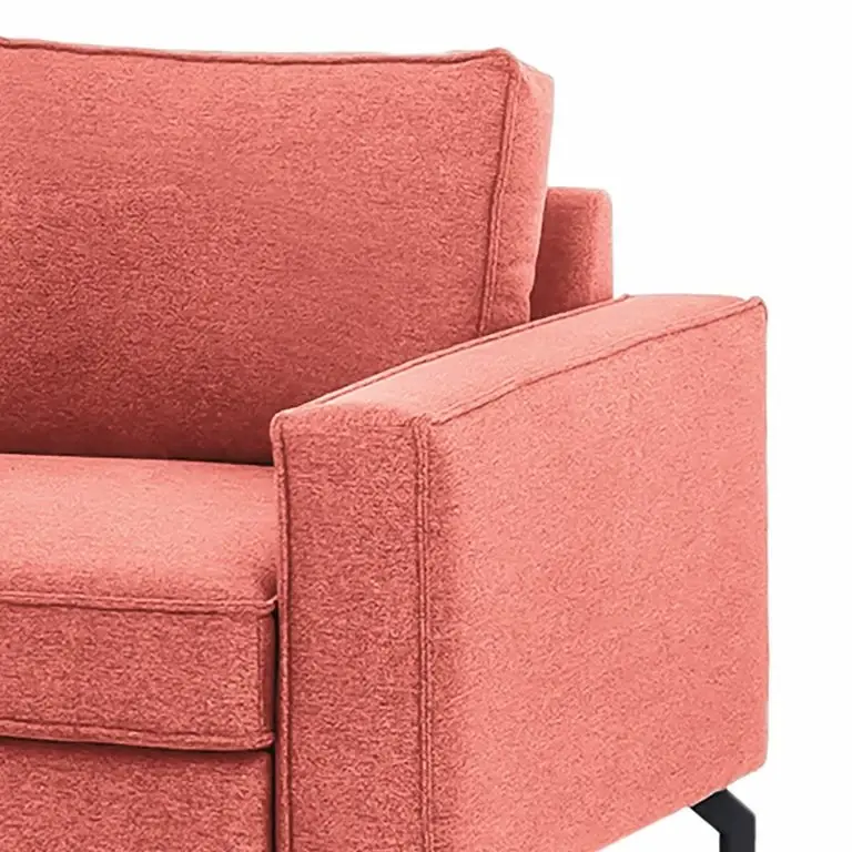 Loftscape Fredriks Fauteuil Gilford – Tissu – Tissu Cavo: Corail