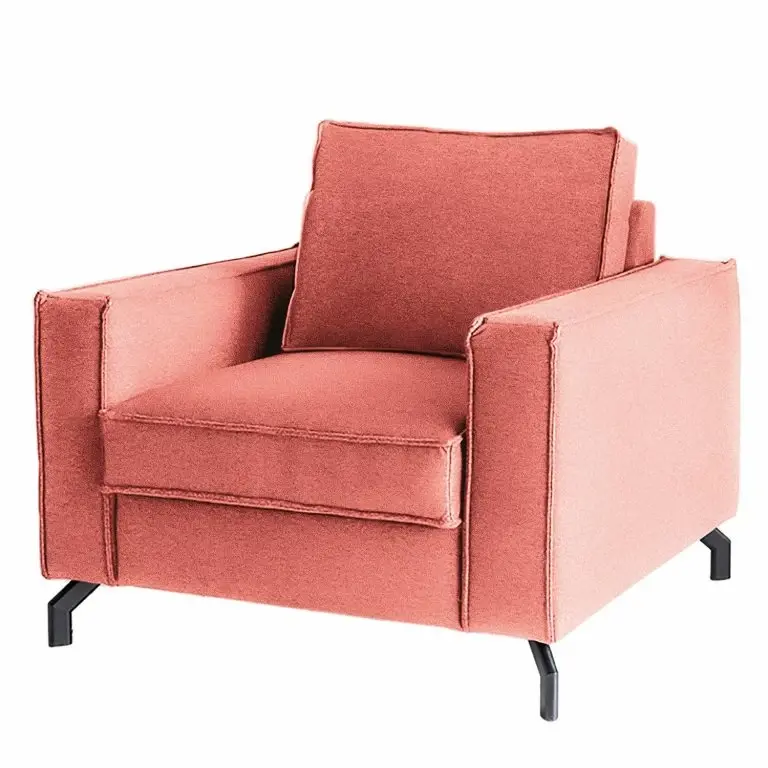 loftscape Fredriks Fauteuil Gilford – Tissu – Tissu Cavo: Corail