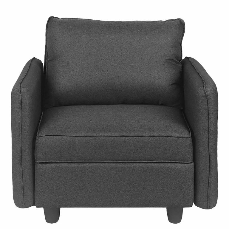 Loftscape Fredriks Fauteuil Lavara I – Tissu – Gris Foncé
