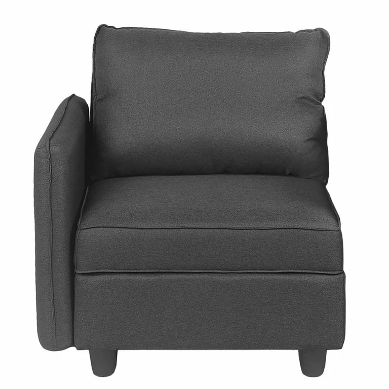 Loftscape Fredriks Fauteuil Lavara I – Tissu – Gris Foncé