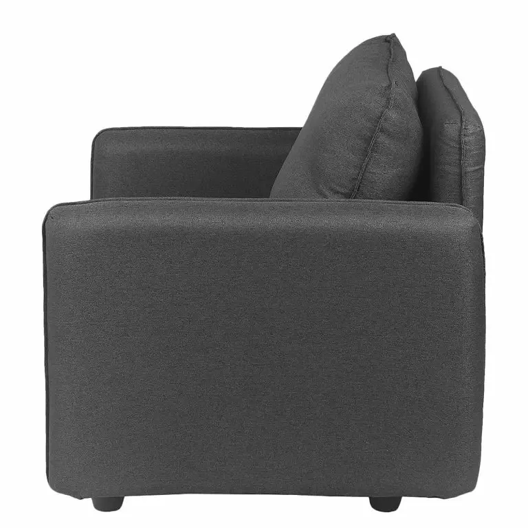 Loftscape Fredriks Fauteuil Lavara I – Tissu – Gris Foncé