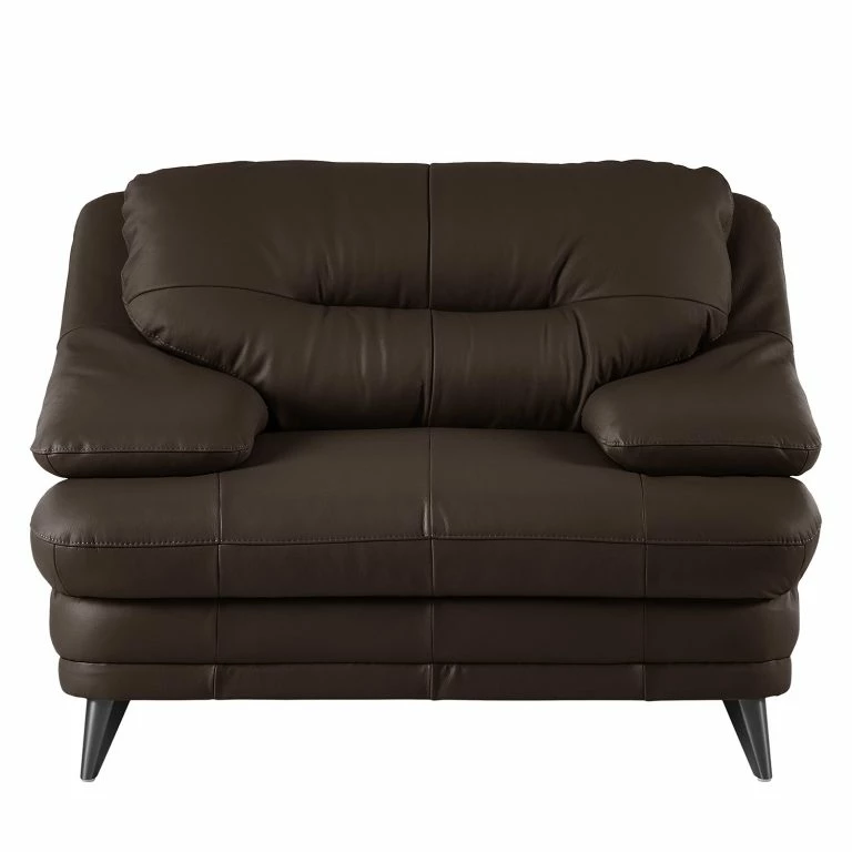 Loftscape Fredriks Fauteuil Lutz II – Cuir Véritable – Marron Foncé