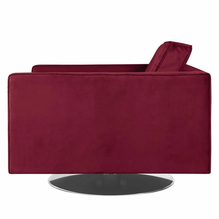 Loftscape Fredriks Fauteuil Pivotant Chelsea III – Microfibre – Tissu Tond : Bordeaux