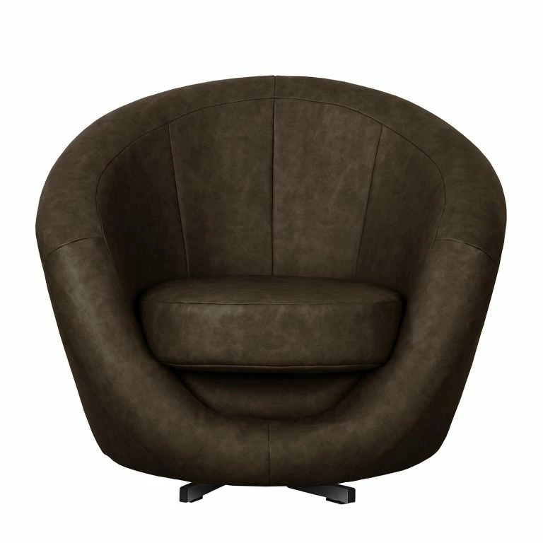 Loftscape Fredriks Fauteuil Pivotant Marvin – Marron Foncé