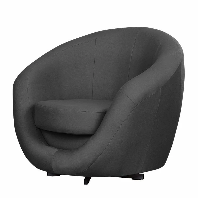 loftscape Fredriks Fauteuil pivotant Marvin – Tissu gris foncé