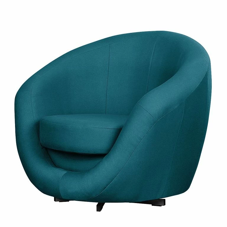 loftscape Fredriks Fauteuil pivotant Marvin – Tissu pétrole