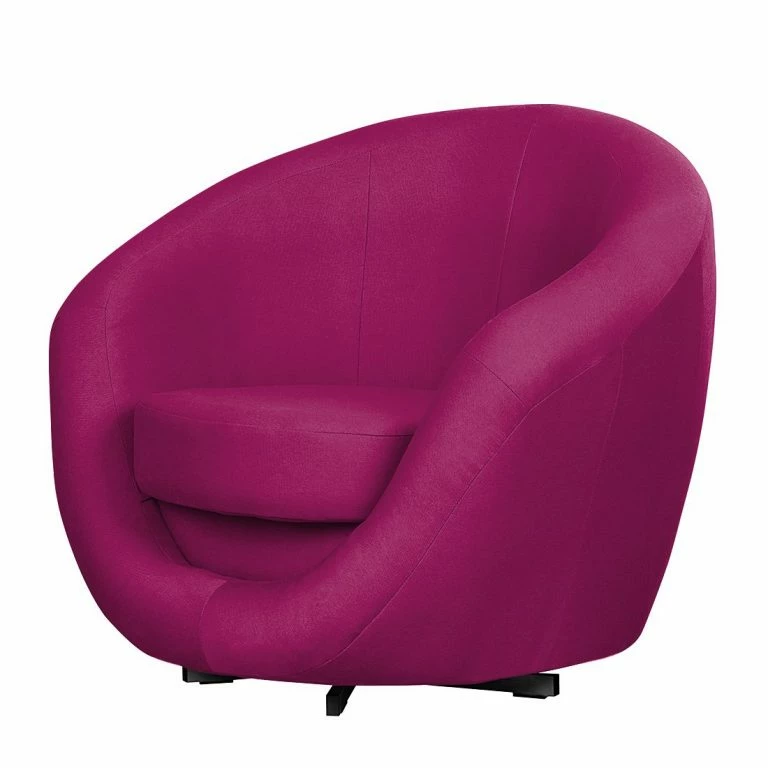 loftscape Fredriks Fauteuil pivotant Marvin – Tissu rose