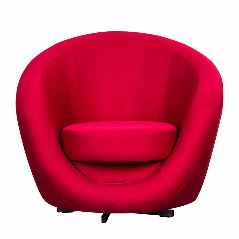 Loftscape Fredriks Fauteuil Pivotant Marvin – Tissu Rouge