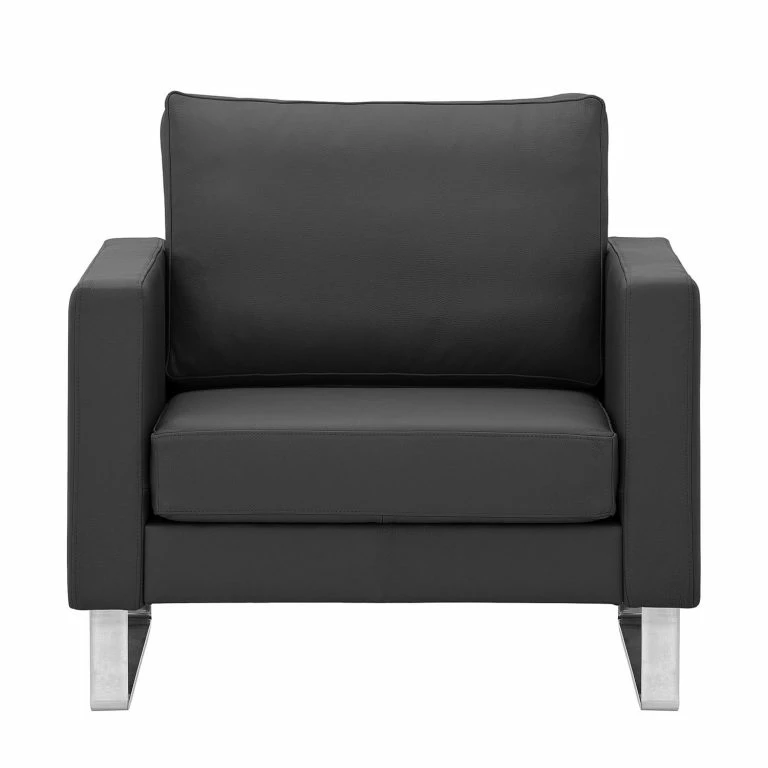 Loftscape Fredriks Fauteuil Portobello Cuir Véritable – Cuir Véritable Gad : Anthracite – Luge