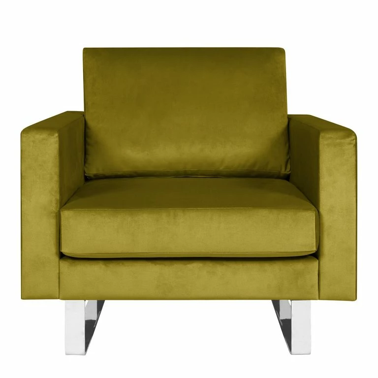 Loftscape Fredriks Fauteuil Portobello III – Microfibre – Tissu Tond : Vert – Luge