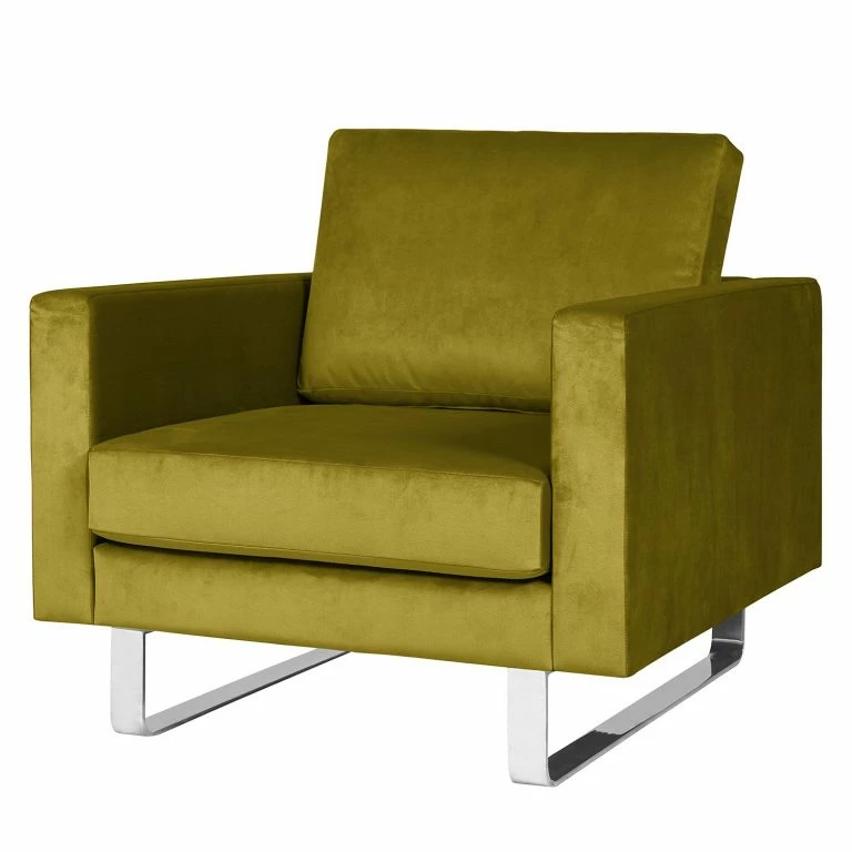 loftscape Fredriks Fauteuil Portobello III – Microfibre – Tissu Tond : Vert – Luge