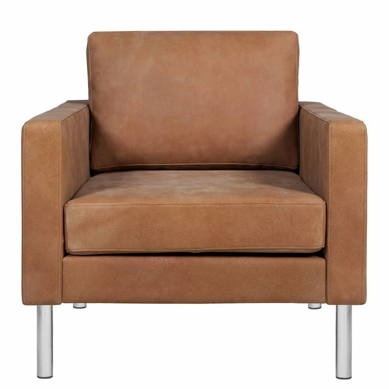 Loftscape Fredriks Fauteuil Portobello IV – Cuir – Cuir Véritable Custo : Marron – Cylindre