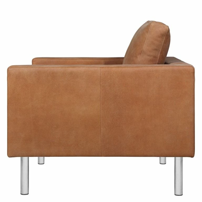 Loftscape Fredriks Fauteuil Portobello IV – Cuir – Cuir Véritable Custo : Marron – Cylindre