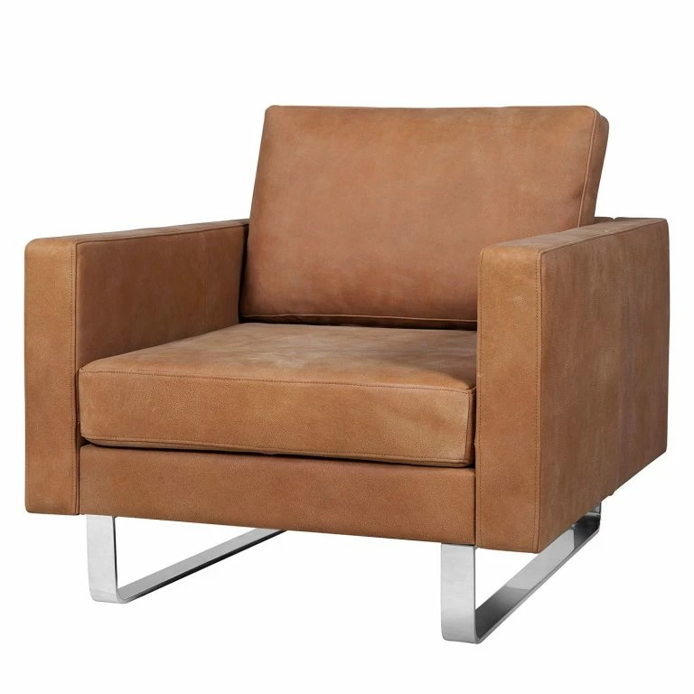loftscape Fredriks Fauteuil Portobello IV – Cuir – Cuir véritable Custo : Marron – Luge