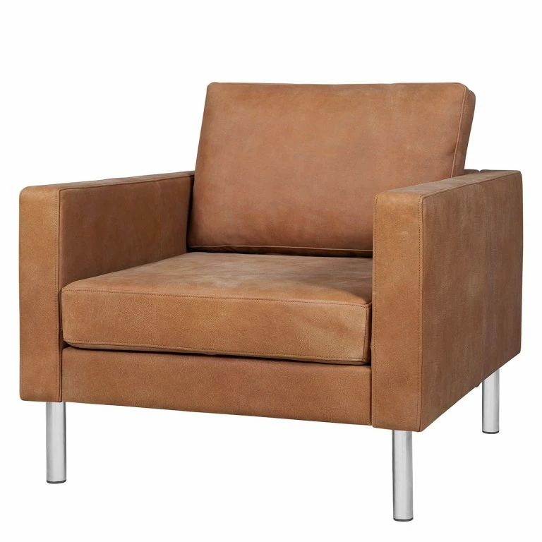 loftscape Fredriks Fauteuil Portobello IV – Cuir – Cuir véritable Custo : Marron – Cylindre