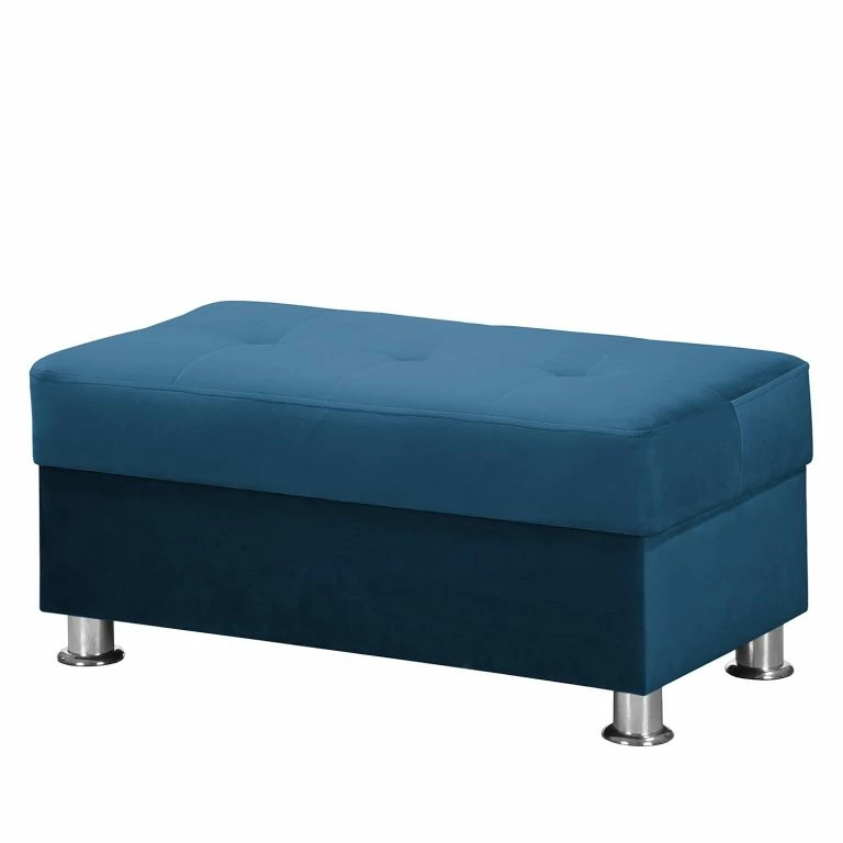 Loftscape Fredriks Fauteuil Upwell II – Microfibre – Bleu Marine – Avec Repose-pieds