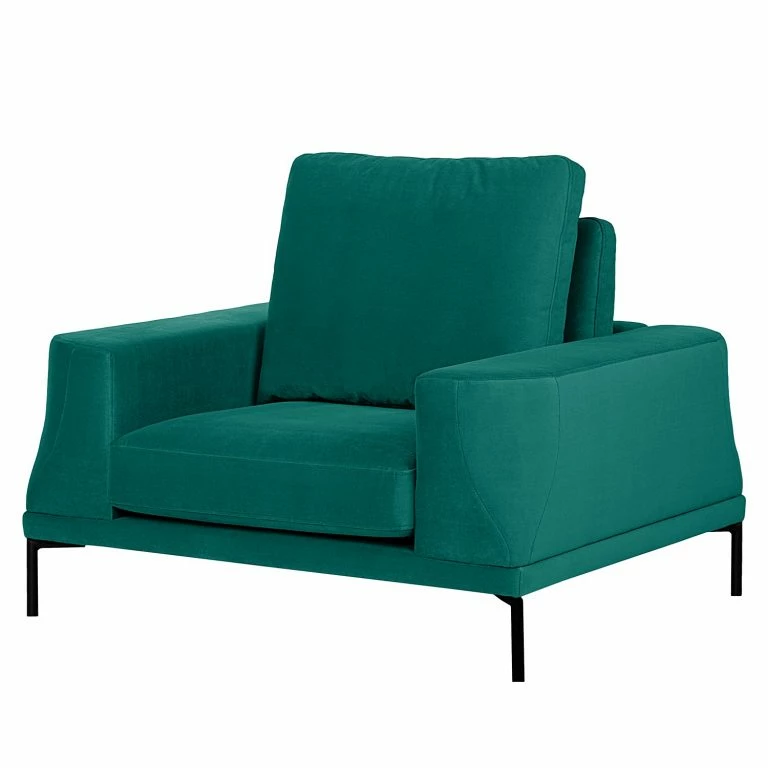 loftscape Fredriks Fauteuil XXL Grossa – Velours – Velours Vaia: Vert vieilli