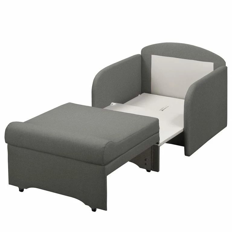 Loftscape Fredriks Fauteuill Convertible Disley II – Tissu – Gris – Avec Accoudoirs