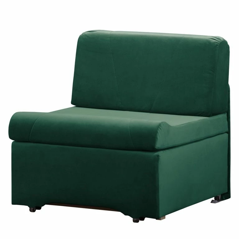 Loftscape Fredriks Fauteuill Convertible Disley III – Microfibre – Vert Foncé – Sans Accoudoirs