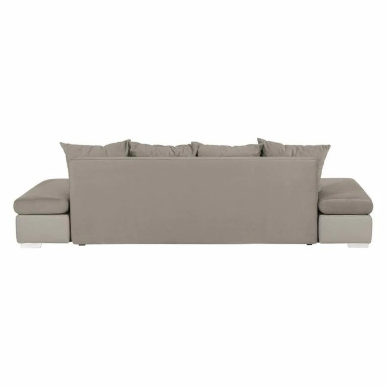 Loftscape Fredriks Grand Canapé Truman – Imitation Cuir / Velours Taupe