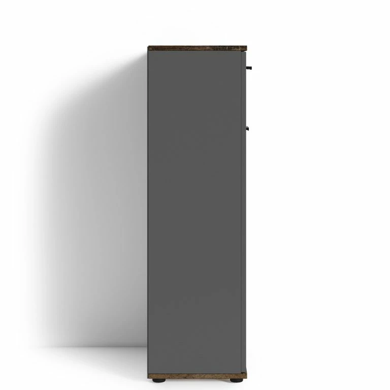 Loftscape Fredriks Meuble à Chaussures Chippewa I – Imitation Bois Ancien / Anthracite