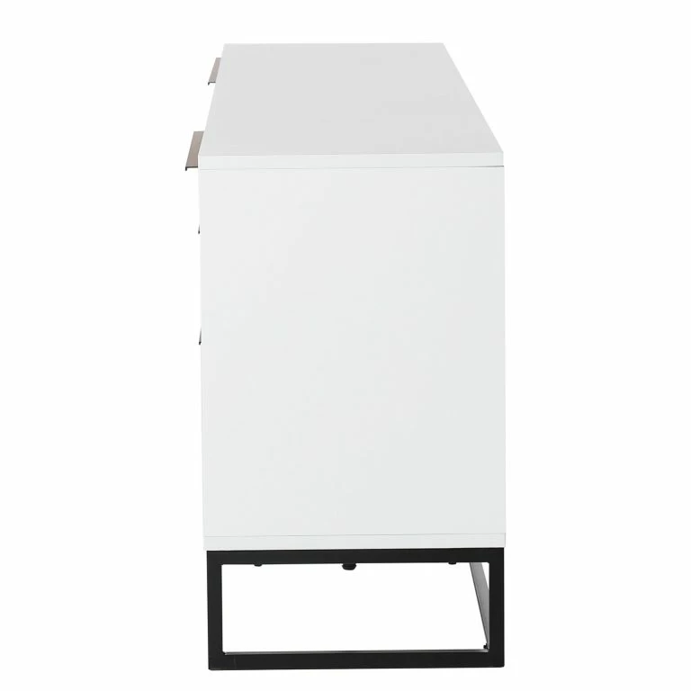 Loftscape Fredriks Meuble TV White Hall I – Blanc Mat / Noir