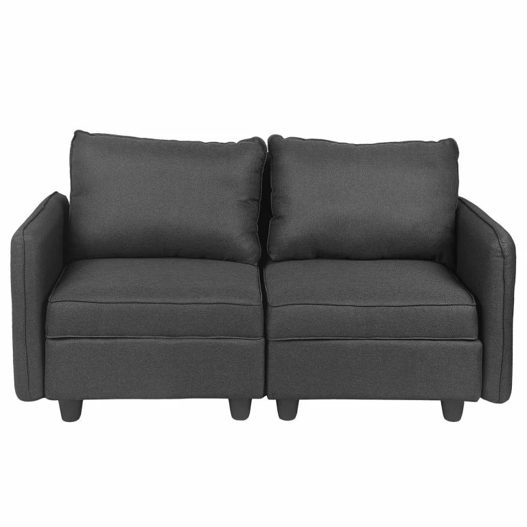 Loftscape Fredriks Sofa Lavara I (2 Places) – Tissu – Gris Foncé